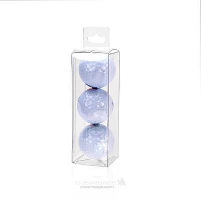 Vertical Center Hang Tab Crystal Clear Hanging Box - Great for Stacked Golf Balls Box Size: 1 11/16" x 1 11/16" x 5 1/6" 25 Boxes |