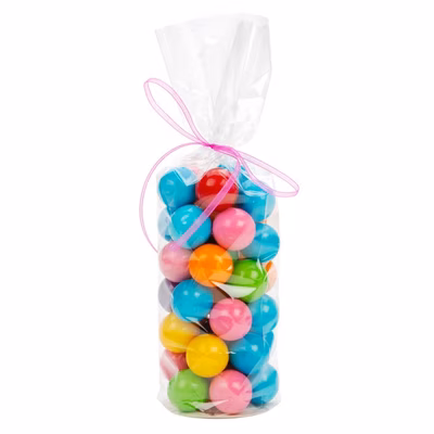 Heat Sealable Round Bottom Bags w/Paper Base 2 3/4" x 10" 50 pack