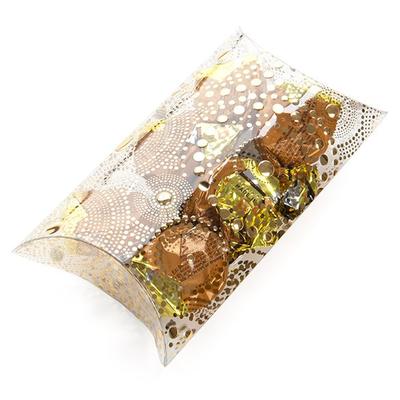 Clear Pillow Box - Great For Party Favors Jewelry Caramels Box Size: 3 15/16