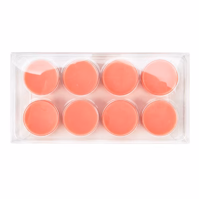 Clear Artisan Candy Box Set, Round Insert 2 3/4" x 13/16" x 5 7/16" 25 pack