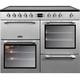 LEISURE Cookmaster CK100C210S Electric Ceramic Range Cooker - Silver & Chrome, Silver/Grey