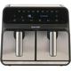 SALTER EK5196 Dual Air Pro Air Fryer - Black & Stainless Steel, Stainless Steel