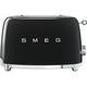 SMEG 50's Retro TSF01BLUK 2-Slice Toaster - Black, Green