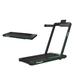 Costway 2.25HP 2 in 1 Folding Treadmill with APP Speaker Remote Control-Green