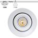 4"10W Dimmable Gimbal Retrofit LED Recessed Light, 5000K Daylight - 4PACK