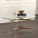 Modern Clear Tempered Glass Coffee Table