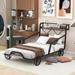 Twin Metal Single Bed, Cart Model, Storage