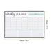 16.9" x 11.8" Magnetic Daily Chart, Dry Erase Whiteboard - White