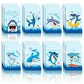 24 PCS Shark Mini Notepads Shark Party Favors Cute Shark Memo Spiral Tiny Notebooks for Shark Theme Birthday Party Summer party and Holiday Party