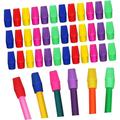 120pcs Bulk Colored Pencils Bulk Erasers Pencil Cap Erasers TPR Pencil Top Erasers Bulk Pencil Erasers Toppers Pencil Erasers Set Pencil Head Bullet Stationery Student Bulk Pencils