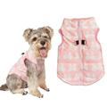 DroolingDog Small Dog Jacket Harness Waterproof Coat Winter Warm Cold Weather Jackets Medium Dog Waterproof Jacket with Leash Ring Jackets for Small Dogs Girl Pink Dog Clothes