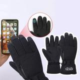 Sehao Gloves Men s Ski Gloves Warm Winter Windproof And Ski Sports Contact Screen Gloves Home & Garden Black XL