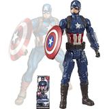 Marvel Endgame Titan Hero Series Captain America 12 Inch Action Figure with Power FX Port