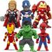 Marvel Avengers: 6 Superheros Includes Captain America Spider-Man 3.7-Inch Action Figure Toys