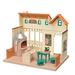 Calico Critters Village Pizzeria Dollhouse Playset Collectible Dollhouse Toy with Furniture and Accessories Included