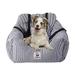 BLOBLO Dog Car Seat Pet Booster Seat Pet Travel Safety Car Seat Dog Bed for Car with Storage Pocket