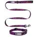 Purple Galaxy Cute Female Dog Matching Dog Collar & Leash Set XSmall Small Medium Large for Girl Dogs (Large)