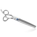 JASON Left Handed 7 50 Teeth Blending Dog Grooming Scissor Ergonomic Cats Grooming Thinning Shears Pets Trimming Kit with Offset Handle and a Jewelled Screw Sharp Comfortable Durable Blender