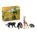 Schleich Wild Life 4-Piece Animal Toy Set Safari Animal Toys for Boys and Girls Ages 3-8