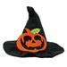 Chicmine Halloween Pet Hat Puppy Hat Adorable Halloween Dog Witch Hat Adjustable Lightweight Breathable Pet Headdress with Bat Pumpkin Design for Cosplay