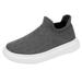 Quealent Little Kid Boys Shoes Tennis Shoes Boys Mesh Lightweight Breathable Fashion Casual Shoes Slip On Outdoor Sports Shoes Shoes Grey 12.5