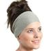 Gray Ladies Sports Yoga Sweatband Gym Stretch Headband Hair Band