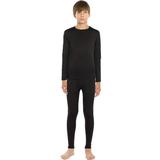 ViCherub Thermal Underwear Set for Boys Long Johns Fleece Lined Kids Base Layer Thermals Sets Boy Black L