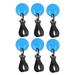 6Pcs Holder Straps Paddle Clips Inflatable Boat Paddle Storage PVC Patch Oars Keeper for Paddle Board Watercraft Rowing Canoe Blue