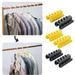 UDIYO Double-Sided Clothes Hanger Connector Hooks 10 Pcs Wardrobe Closet Storage Hooks Multi-Layer Stackable Hanger Connecting Hooks for Wardrobe Organizer