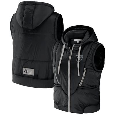 Las Vegas Raiders WEAR von Erin Andrews Pufferweste – Damen Image