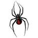 Climbing Black Widow Spider - Pack of 4 - StickerVinyl Waterproof Sticker Decal Car Laptop Wall Window Bumper Sticker