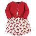 Touched by Nature Baby Girls Organic Cotton Dress and Cardigan Bows 6-9 Months