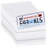 200 Pcs License Plate Protector License Plate Cover Temporary Tag Cover for License Plate Holder Dealer Plates Tag with Adhesive for Car Auto Dealership 8 Mil 11.8 x 7.5 Inches