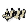 Custom Fit Seat Covers for 2016â€“2022 Honda Pilot 3 Row Full Set Car Seat Covers Beige Neoprene Seat Covers Waterproof Car Seat Protector Honda Accessories Automotive Seat Covers for SUV