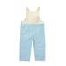 LBECLEY Toddler Boys Girls Denim Patchwork Color Suspenders Sleeveless Romper Jumpsuit with Pocket Baby Bodysuit Pack Blue Size 110 Blue Size 110