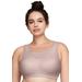 Plus Size Women's Full Figure Plus Size No-Bounce Camisole Elite Sports Bra Wirefree #1067 Bra by Glamorise in Rose Tan (Size 38 DD)