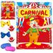 Circus Party Games Pin The Nose On The Clown Game Poster With 36 Stickers Birthday Circus Themed Birthday Party Favor Baby Shower Decor Supplies Family Activities For Boys Girls Carnival Party Favors