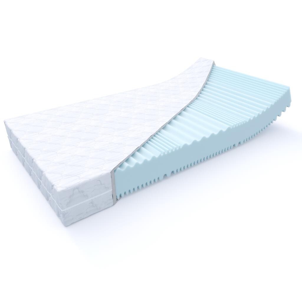 MSS e.K. Aqua Deluxe - 7 Zonen Wellness Kaltschaummatratze Wendematratze 180x100x16 cm H4 / H5