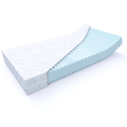 MSS e.K. Aqua Deluxe - 7 Zonen Wellness Kaltschaummatratze Wendematratze 180x80x16 cm H4 / H5