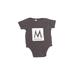 Rabbit Skins Short Sleeve Onesie: Gray Marled Bottoms - Size 6 Month