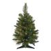 Vickerman 22207 - 24" x 21" Artificial Cashmere Pine 50 Multi-Color Italian LED Lights Christmas Tree (A118226LED)