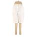 Apt. 9 Dress Pants - Low Rise Straight Leg Cropped: White Bottoms - Women's Size 8