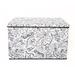 Baum Kid"s Coloring Lidded Large Trunk w/ Removable Divider & 4 Pack Of Washable Marker Fabric in Black/White | 19.7 H x 28 W x 18.1 D in | Wayfair