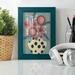 Red Barrel Studio® Edoardo Jamboree Floral II Framed On Paper Graphic Art Paper in Black/Blue/Green | 8 H x 6 W x 1 D in | Wayfair