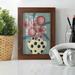 Red Barrel Studio® Edoardo Jamboree Floral II Framed On Paper Graphic Art Paper in Black/Blue/Green | 7 H x 5 W x 1 D in | Wayfair