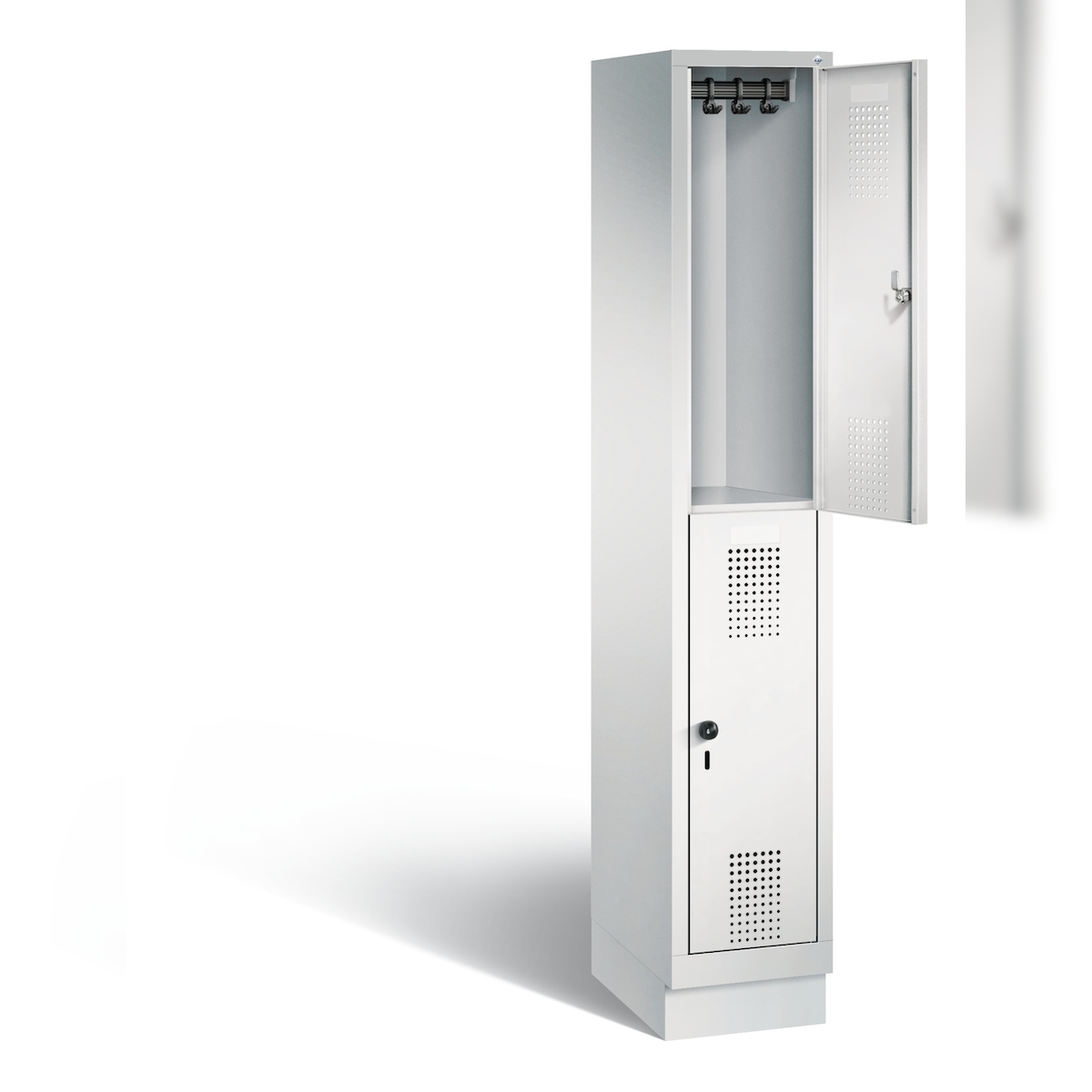 C+P Spind doppelstöckig Evolo, H1800xB320xT500mm Image