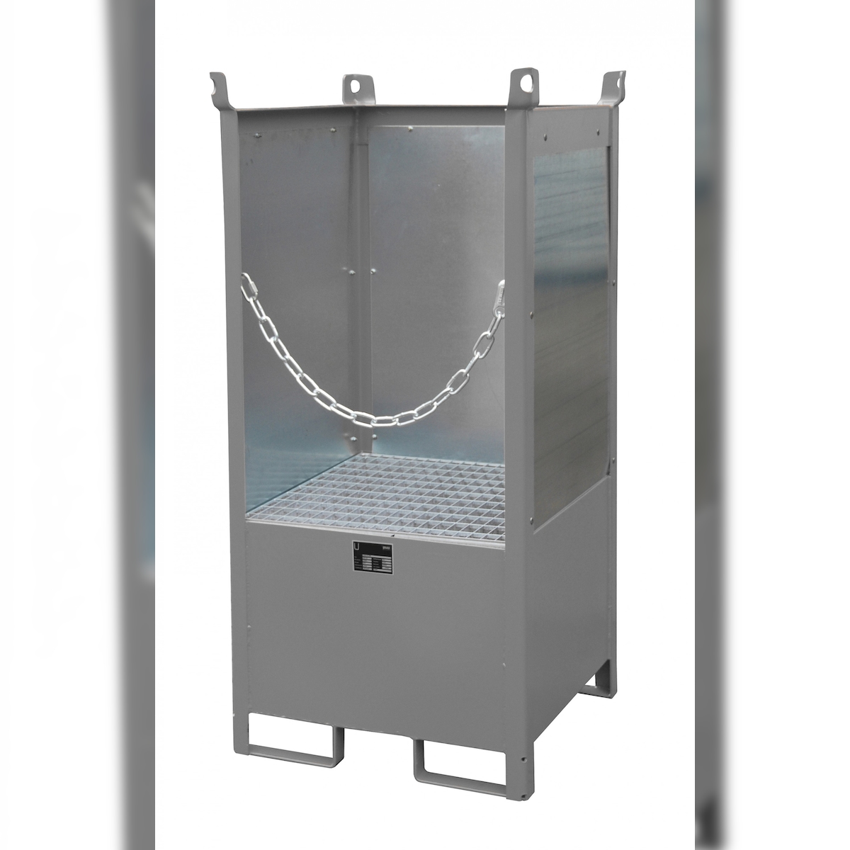 Fass Stapelpalette FSP 1 G lackiert RAL7005 Mausgrau Umwelt Lagertechnik Image