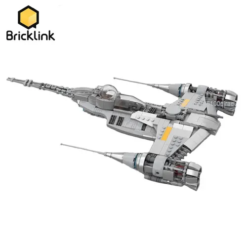 Brick MOC Raum Wars Waffe Djarin der N-1 Starfighters Raumschiff 75325 Bausteine Spielzeug Für
