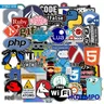 50 Stücke Programmiersprache Internet-Freak Programmierer Aufkleber für Telefon Scrapbook