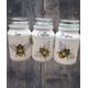 Bee kitchen canisters , bee jars with tea coffee sugar , jars for storage , bee gifts , bee kitchen gifts, gifts for bee lovers, bee storage